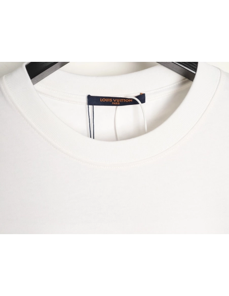 Louis Vuitton sailboat logo embroidered short-sleeved T-shirt,Louis Vuitton