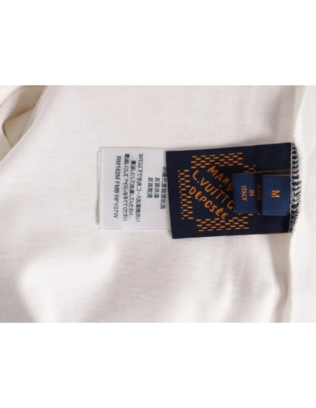 Louis Vuitton sailboat logo embroidered short-sleeved T-shirt,Louis Vuitton