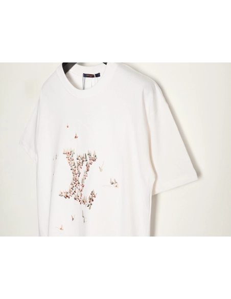 Louis Vuitton sailboat logo embroidered short-sleeved T-shirt,Louis Vuitton