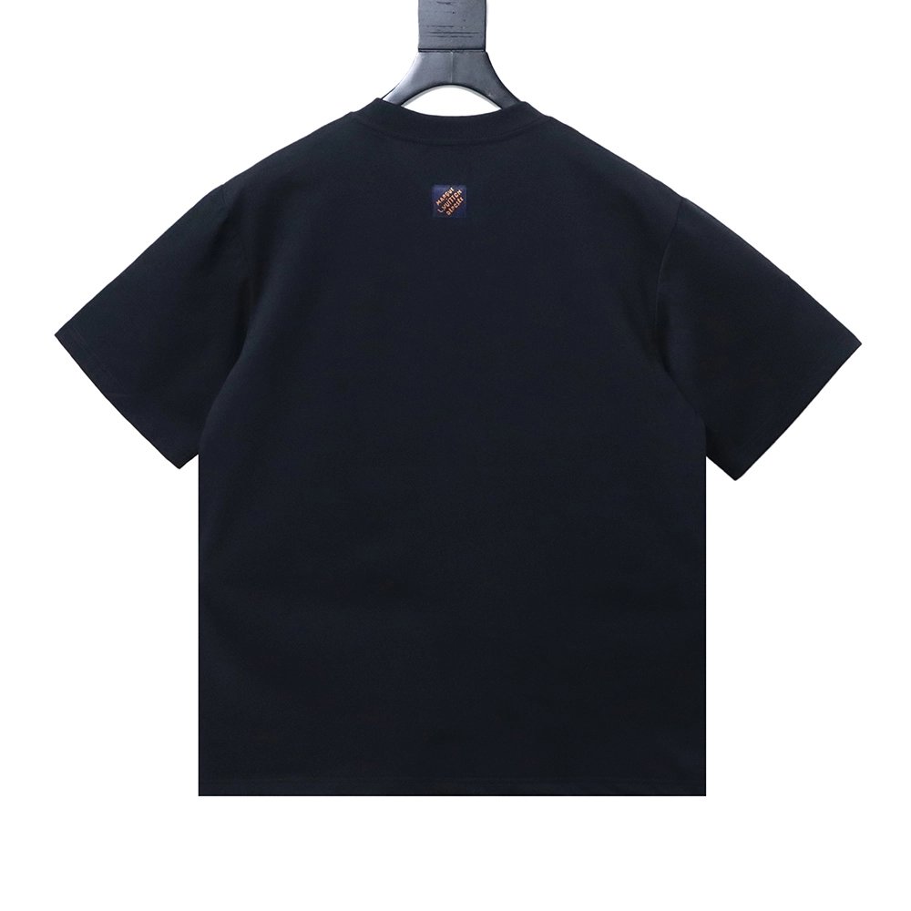Louis Vuitton Embroidered Cursive Letter Signature Short-Sleeve T-Shirt,Louis Vuitton