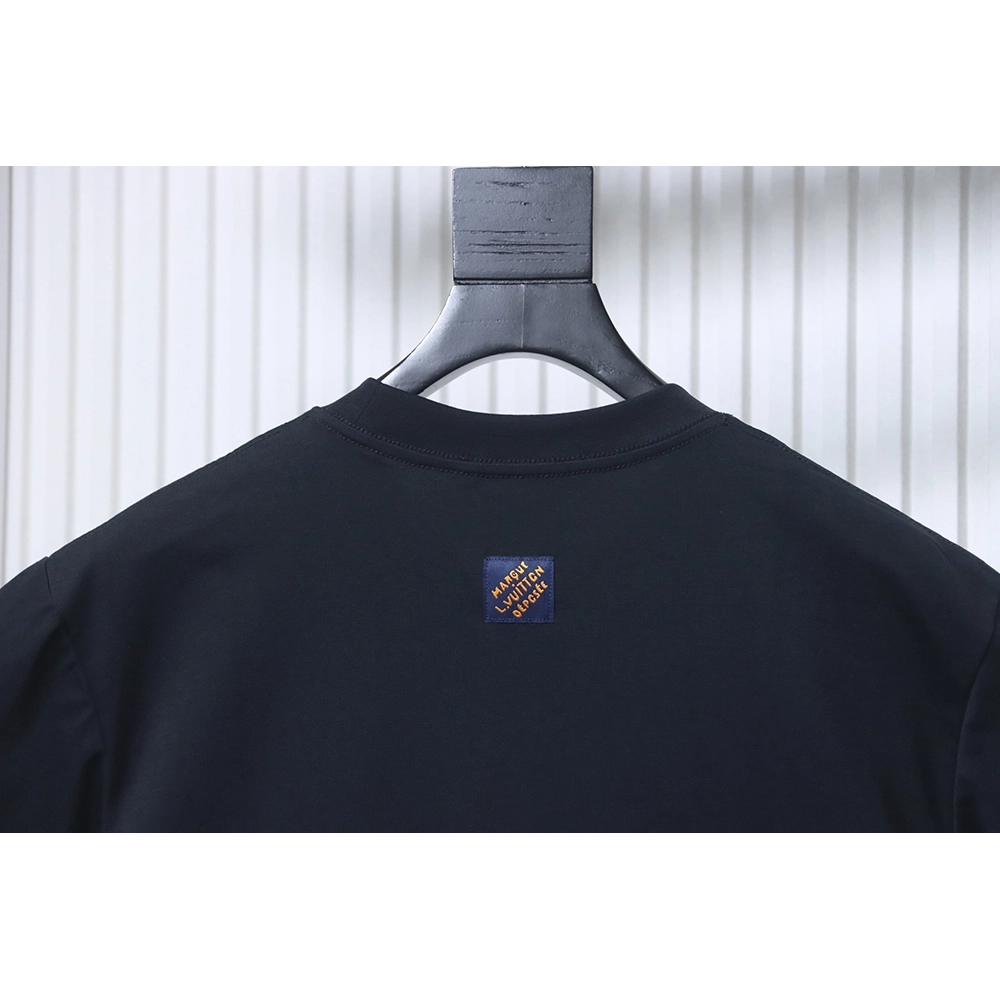 Louis Vuitton Embroidered Cursive Letter Signature Short-Sleeve T-Shirt,Louis Vuitton