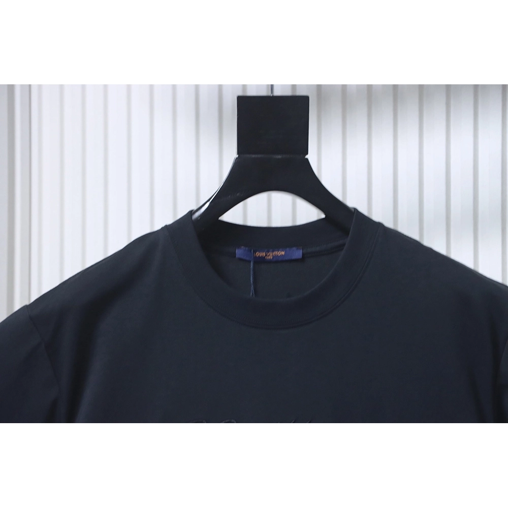 Louis Vuitton Embroidered Cursive Letter Signature Short-Sleeve T-Shirt,Louis Vuitton