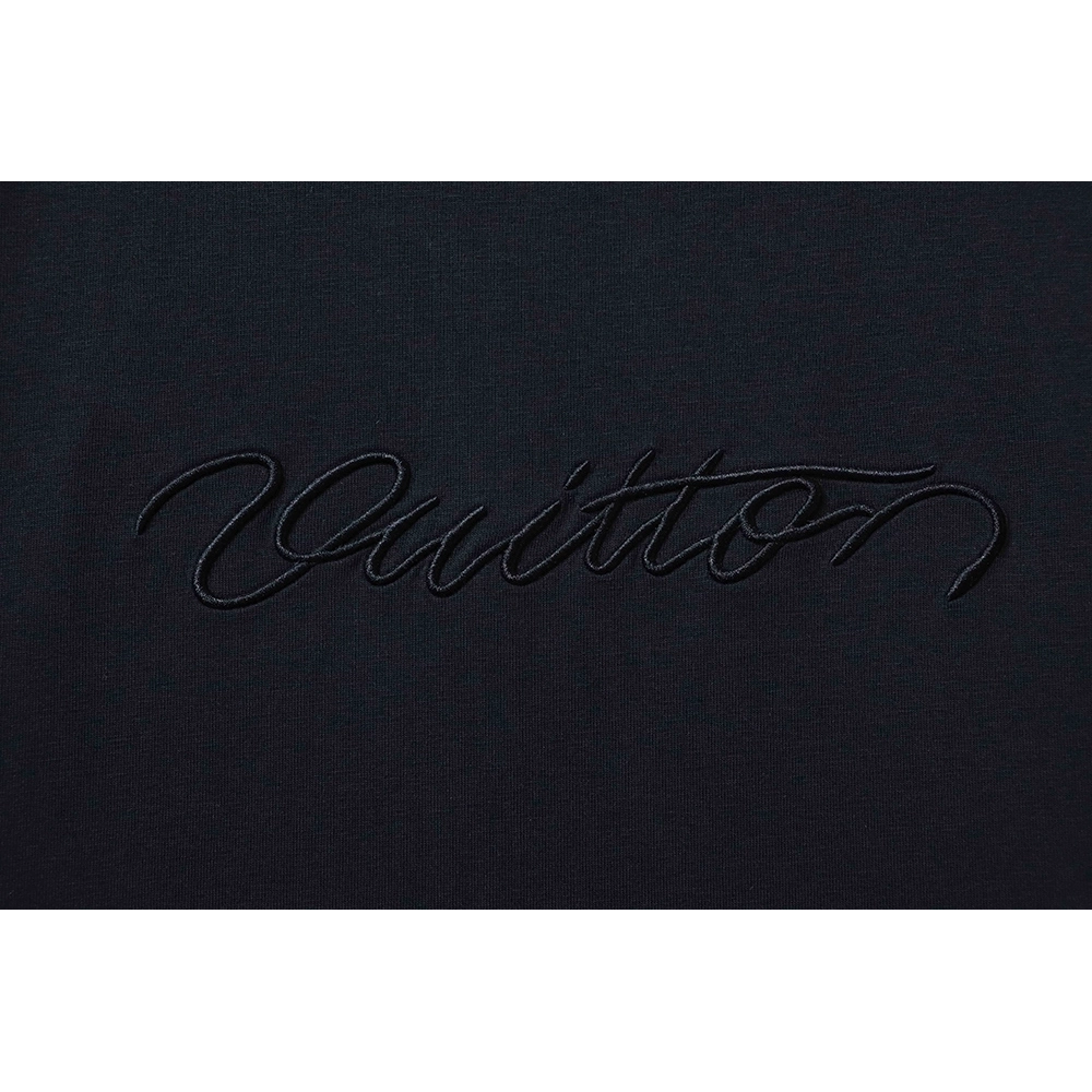 Louis Vuitton Embroidered Cursive Letter Signature Short-Sleeve T-Shirt,Louis Vuitton