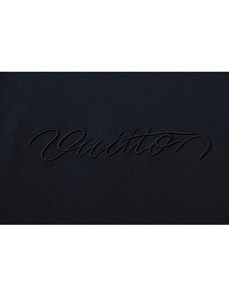 Louis Vuitton Embroidered Cursive Letter Signature Short-Sleeve T-Shirt,Louis Vuitton