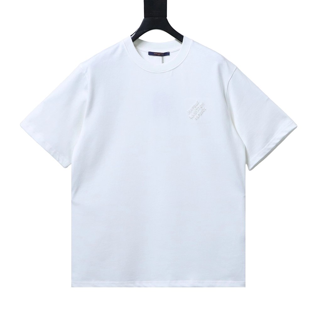 Louis Vuitton Chest Signature Embroidery Short-Sleeve T-Shirt,Louis Vuitton