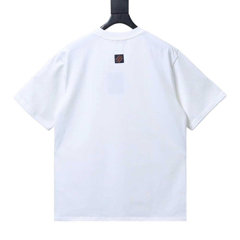 Louis Vuitton Chest Signature Embroidery Short-Sleeve T-Shirt,Louis Vuitton