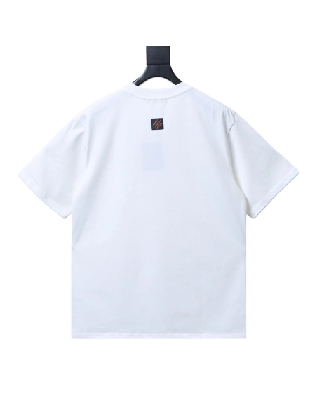 Louis Vuitton Chest Signature Embroidery Short-Sleeve T-Shirt,Louis Vuitton
