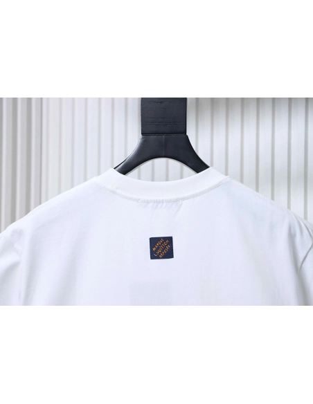 Louis Vuitton Chest Signature Embroidery Short-Sleeve T-Shirt,Louis Vuitton