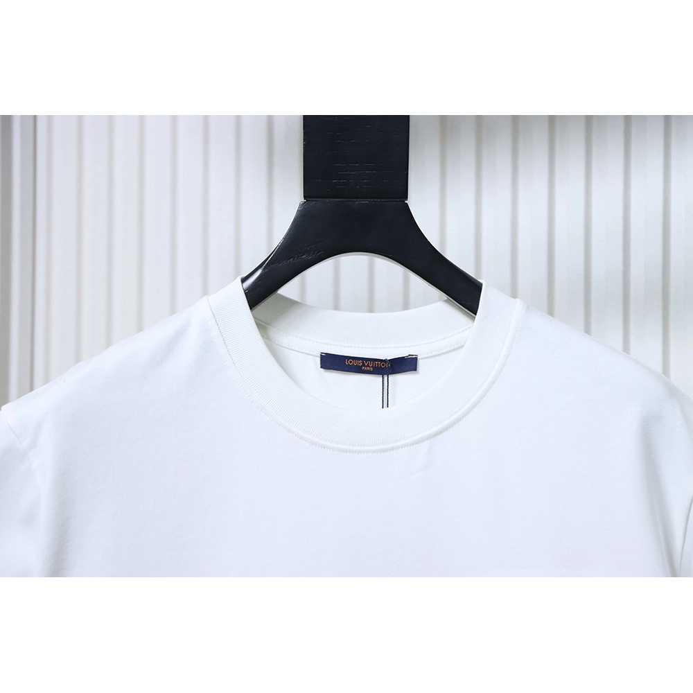 Louis Vuitton Chest Signature Embroidery Short-Sleeve T-Shirt,Louis Vuitton