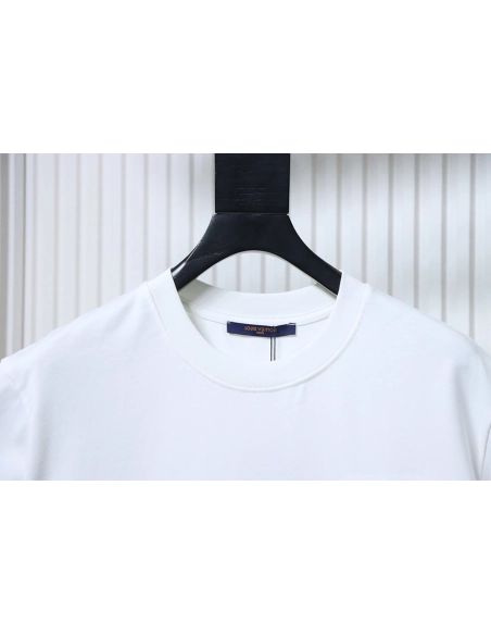 Louis Vuitton Chest Signature Embroidery Short-Sleeve T-Shirt,Louis Vuitton