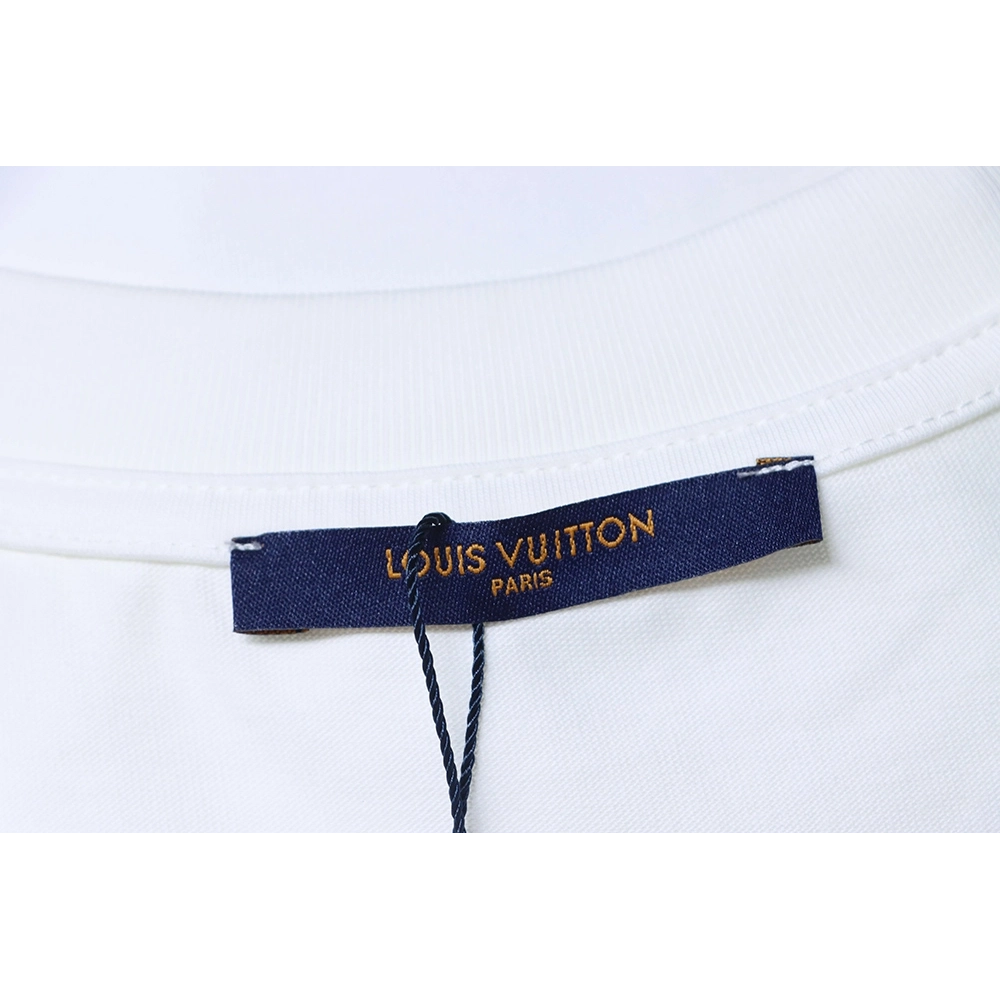 Louis Vuitton Chest Signature Embroidery Short-Sleeve T-Shirt,Louis Vuitton