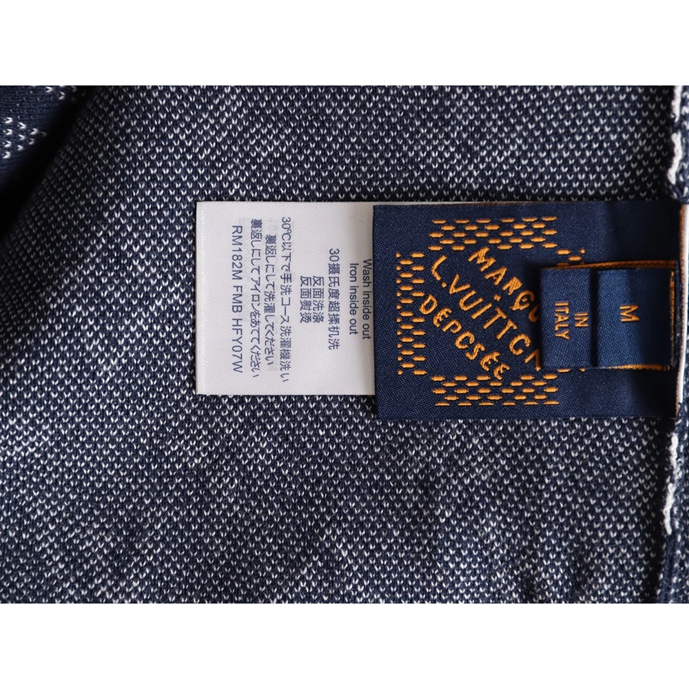 Louis Vuitton checkered monogram jacquard knit short-sleeved T-shirt,Louis Vuitton