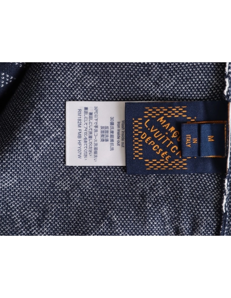Louis Vuitton checkered monogram jacquard knit short-sleeved T-shirt,Louis Vuitton