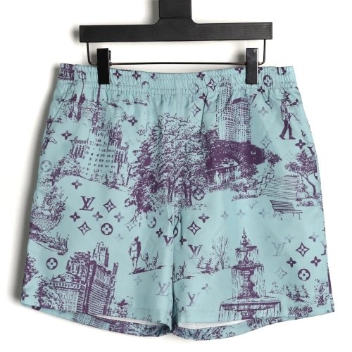 Louis Vuitton City Park Silk Shorts TSK1,Louis Vuitton