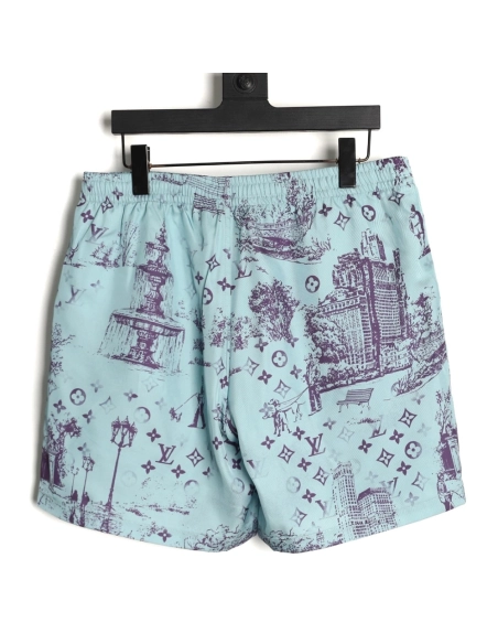 Louis Vuitton City Park Silk Shorts TSK1,Louis Vuitton