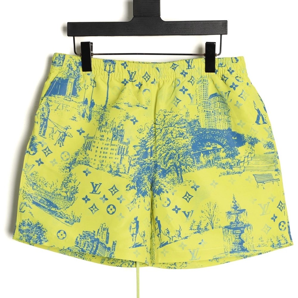 Louis Vuitton City Park Silk Shorts,Louis Vuitton