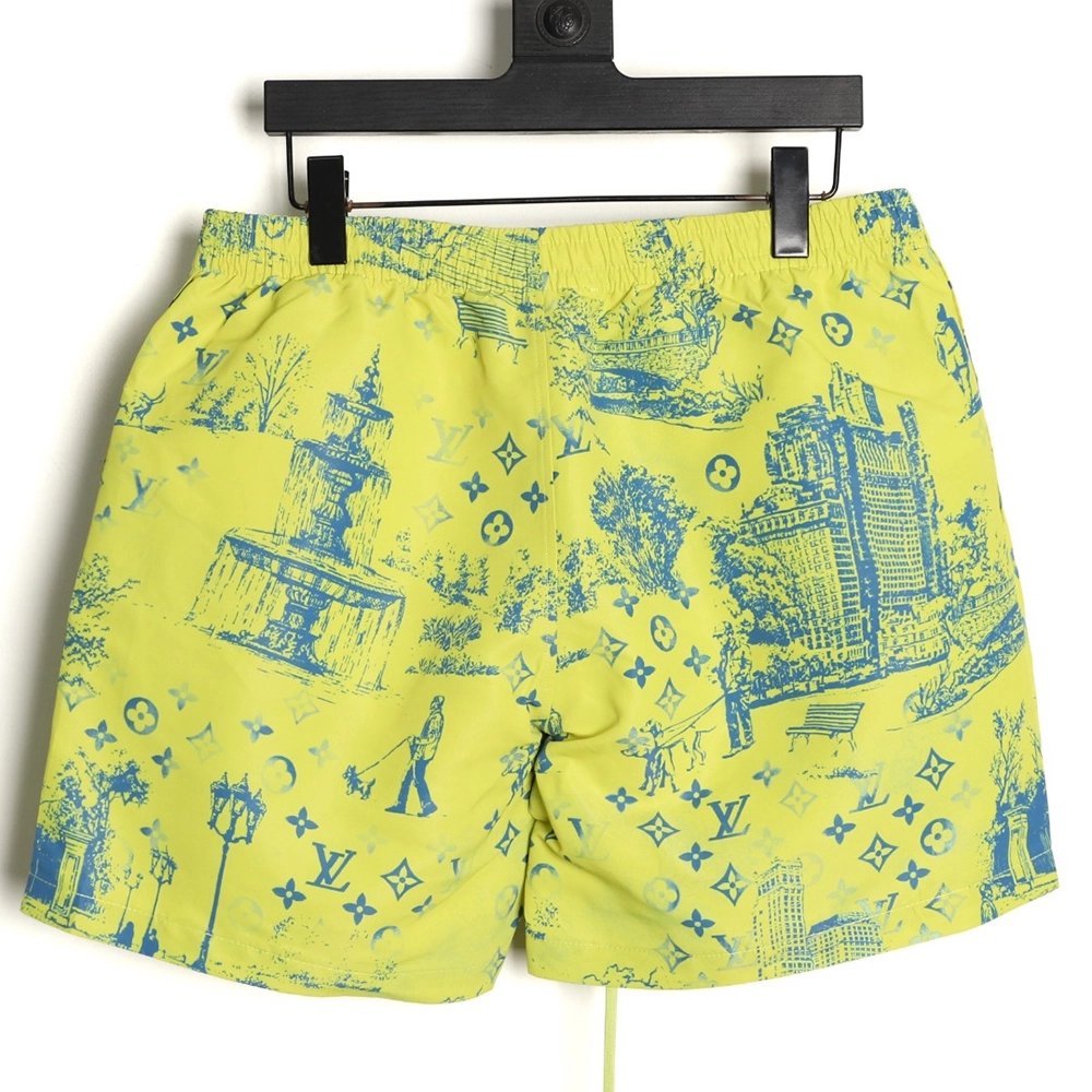 Louis Vuitton City Park Silk Shorts,Louis Vuitton