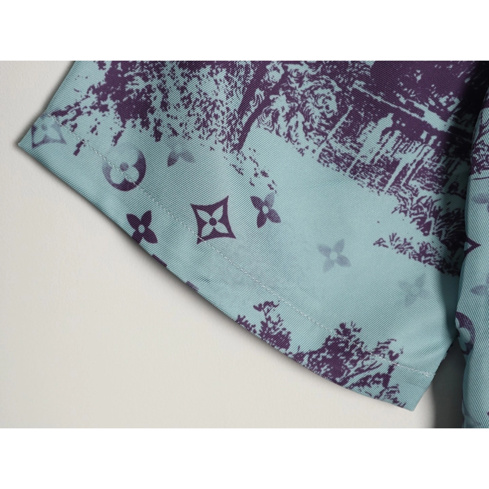 Louis Vuitton City Park Silk Short-Sleeved Shirt TSK1,Louis Vuitton
