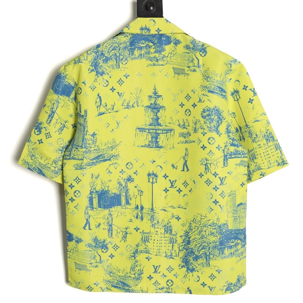 Louis Vuitton City Park Silk Short-Sleeved Shirt,Louis Vuitton
