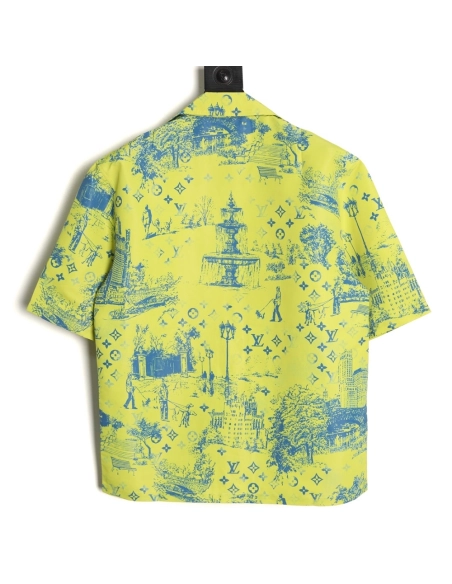 Louis Vuitton City Park Silk Short-Sleeved Shirt,Louis Vuitton