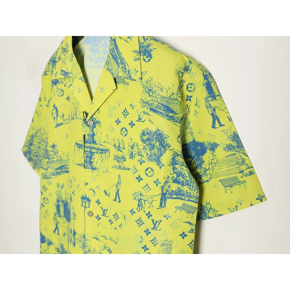Louis Vuitton City Park Silk Short-Sleeved Shirt,Louis Vuitton
