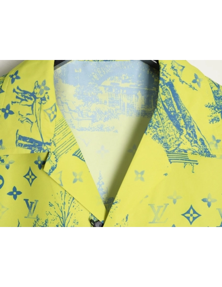 Louis Vuitton City Park Silk Short-Sleeved Shirt,Louis Vuitton