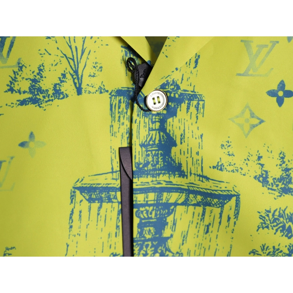 Louis Vuitton City Park Silk Short-Sleeved Shirt,Louis Vuitton