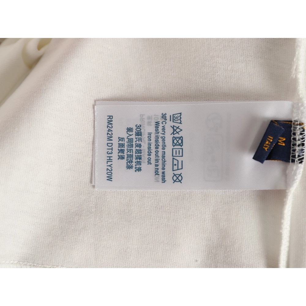 Louis Vuitton Beaded Line Embroidery Crew-Neck Short-Sleeve T-Shirt,Louis Vuitton