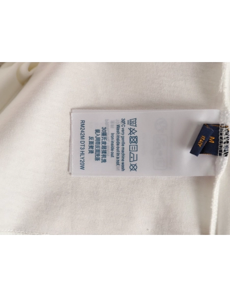 Louis Vuitton Beaded Line Embroidery Crew-Neck Short-Sleeve T-Shirt,Louis Vuitton