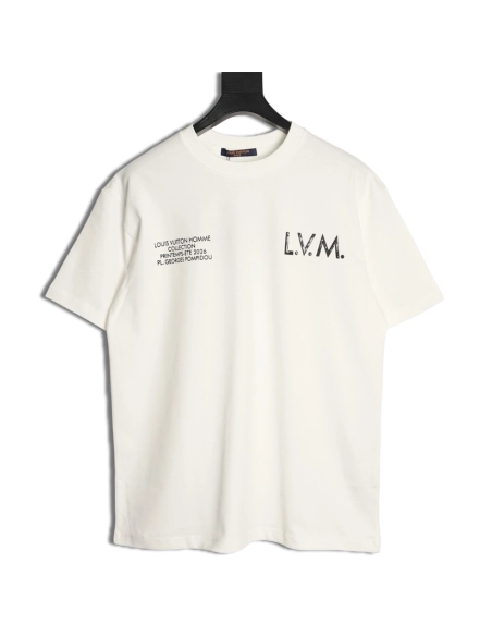 Louis Vuitton letter slogan print short-sleeved shirt,Louis Vuitton