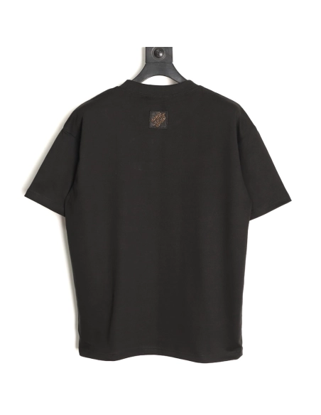 Louis Vuitton Gold Sequin Letter Logo Short-Sleeve T-Shirt TSK1,Louis Vuitton