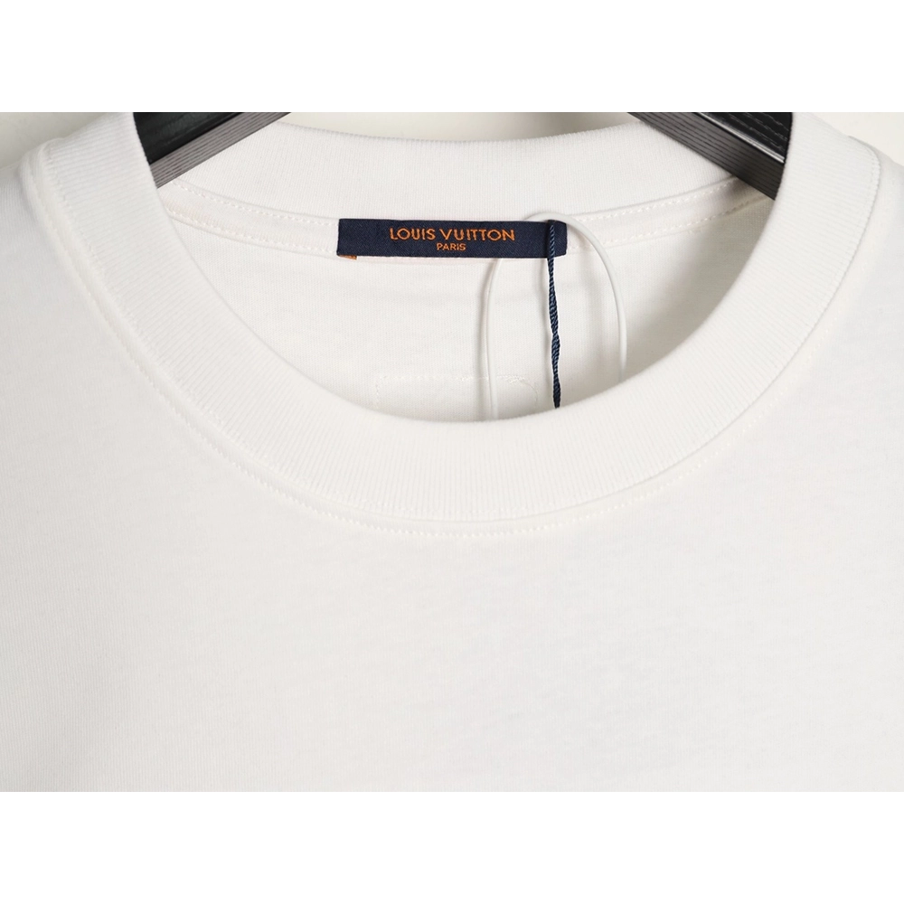 Louis Vuitton Gold Sequin Letter Logo Short-Sleeve T-Shirt,Louis Vuitton