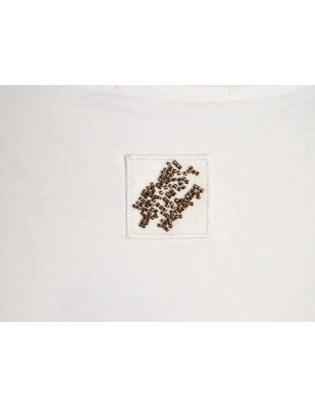 Louis Vuitton Gold Sequin Letter Logo Short-Sleeve T-Shirt,Louis Vuitton