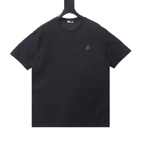 Moncler Chest Embroidered Black Logo Short-Sleeve T-Shirt,Moncler