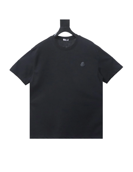 Moncler Chest Embroidered Black Logo Short-Sleeve T-Shirt,Moncler