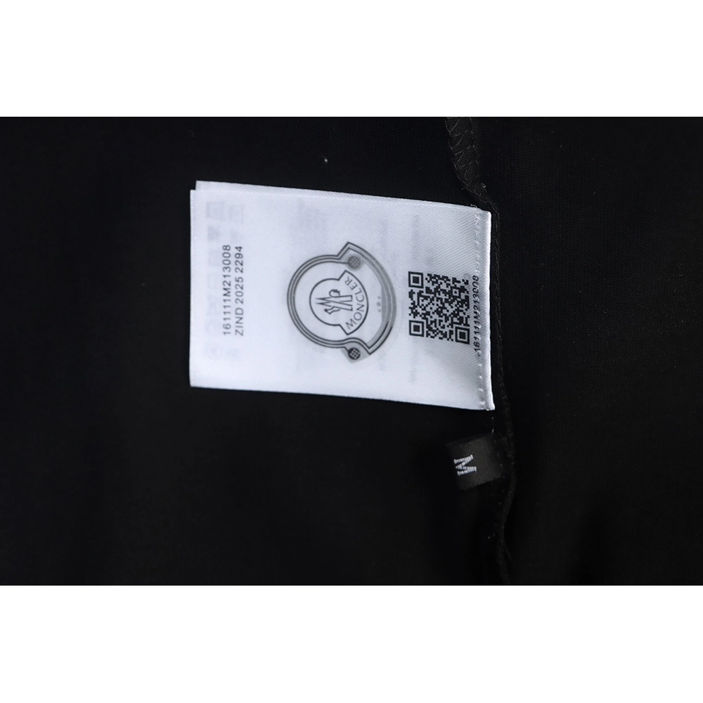Moncler Chest Embroidered Black Logo Short-Sleeve T-Shirt,Moncler