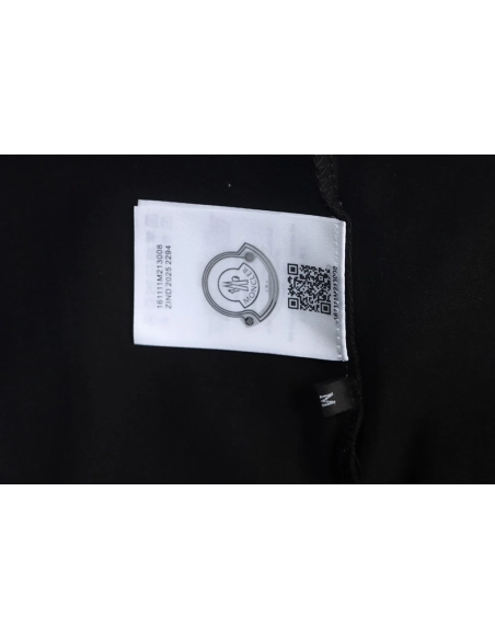 Moncler Chest Embroidered Black Logo Short-Sleeve T-Shirt,Moncler