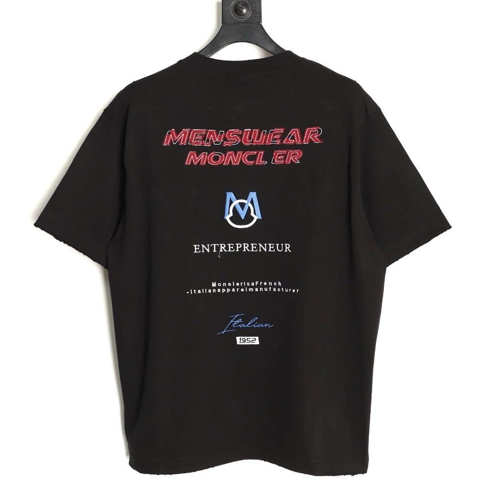 Moncler Appliqu¨¦ Embroidery 1952 Short-Sleeve T-Shirt TSK2,Moncler