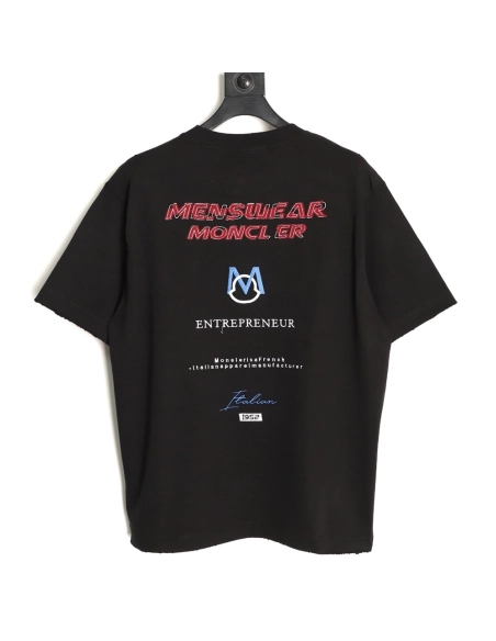 Moncler Appliqu¨¦ Embroidery 1952 Short-Sleeve T-Shirt TSK2,Moncler