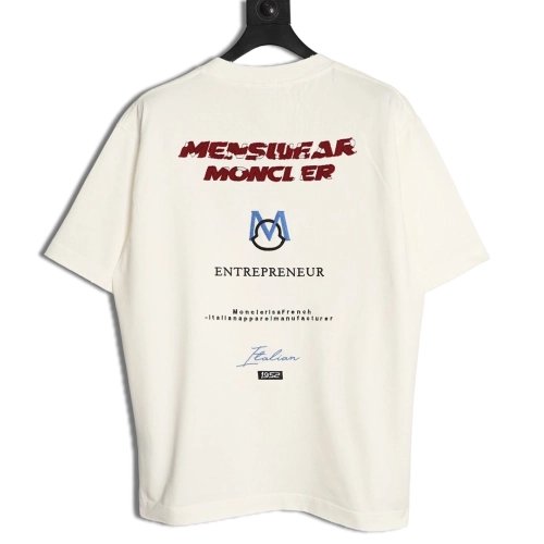 Moncler Appliqu¨¦ Embroidery 1952 Short-Sleeve T-Shirt TSK1,Moncler