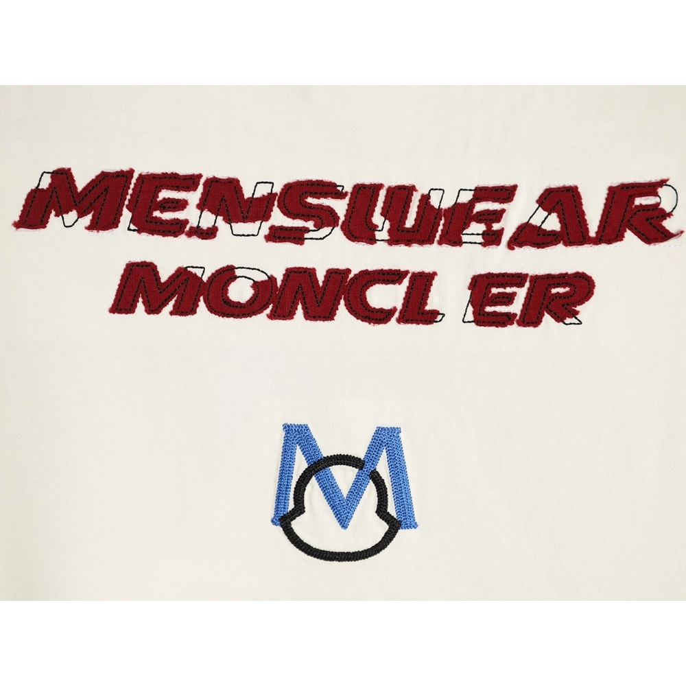 Moncler Appliqu¨¦ Embroidery 1952 Short-Sleeve T-Shirt TSK1,Moncler