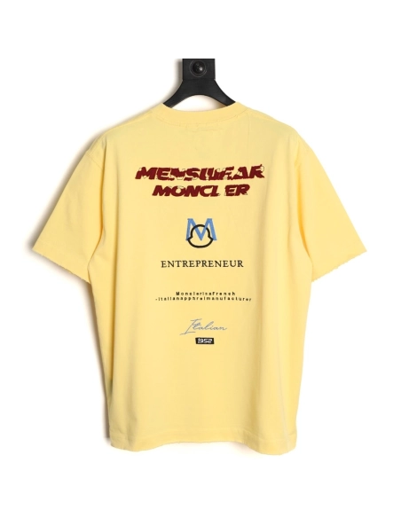 Moncler Appliqu¨¦ Embroidery 1952 Short-Sleeve T-Shirt,Moncler