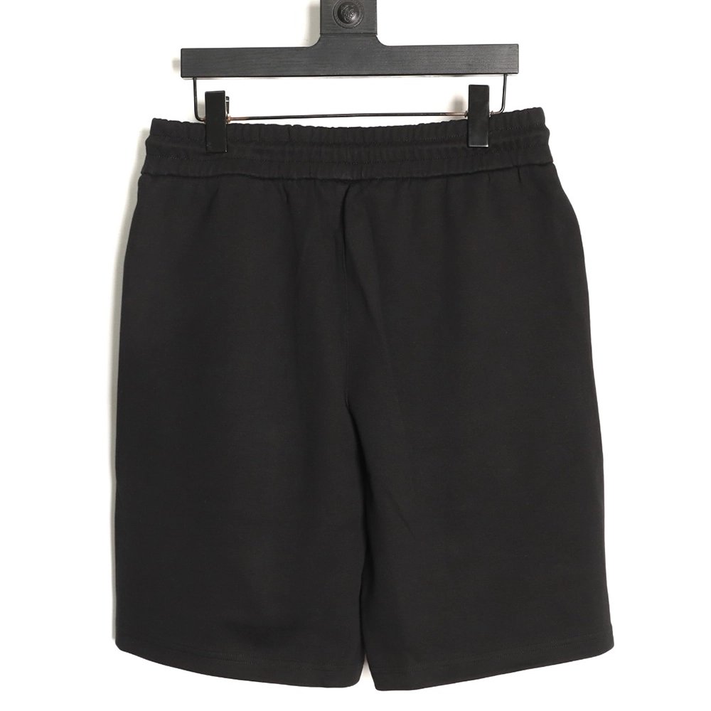 Prada striped patchwork triangular logo shorts TSK1,Prada