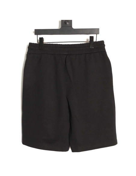Prada striped patchwork triangular logo shorts TSK1,Prada