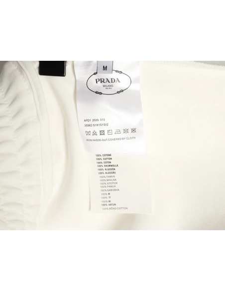 Prada striped patchwork triangular logo shorts,Prada