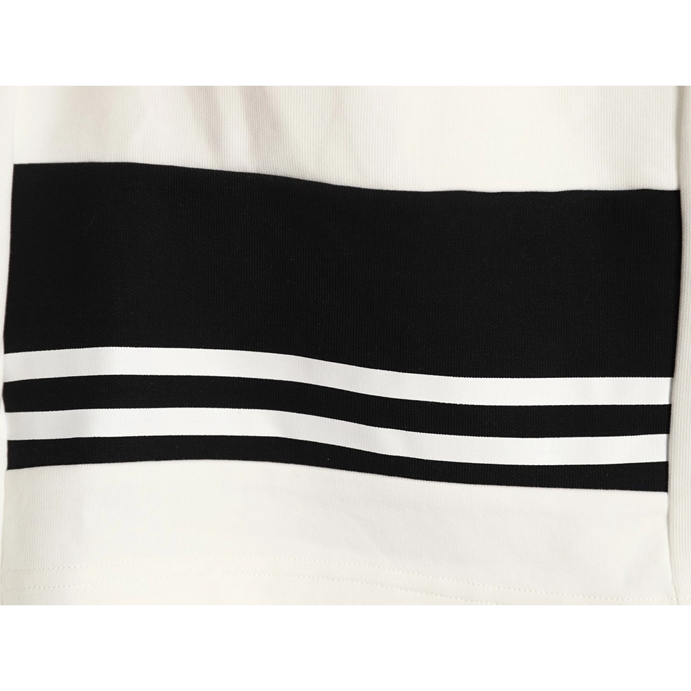 Prada striped patchwork triangular logo shorts,Prada