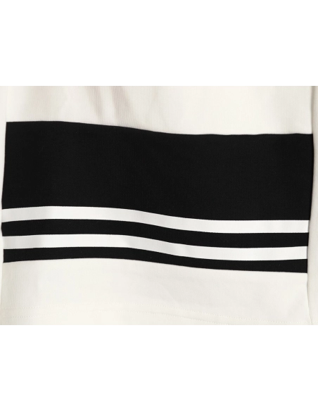 Prada striped patchwork triangular logo shorts,Prada