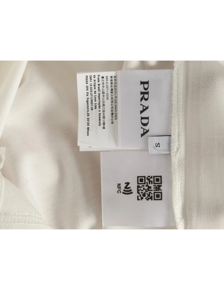 Prada Black Striped Polo Short-Sleeve T-Shirt,Prada