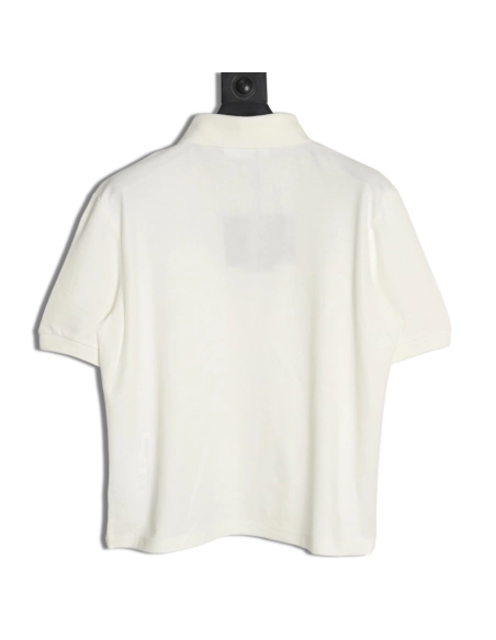 Prada Oval Embroidered Polo Short-Sleeve T-Shirt,Prada
