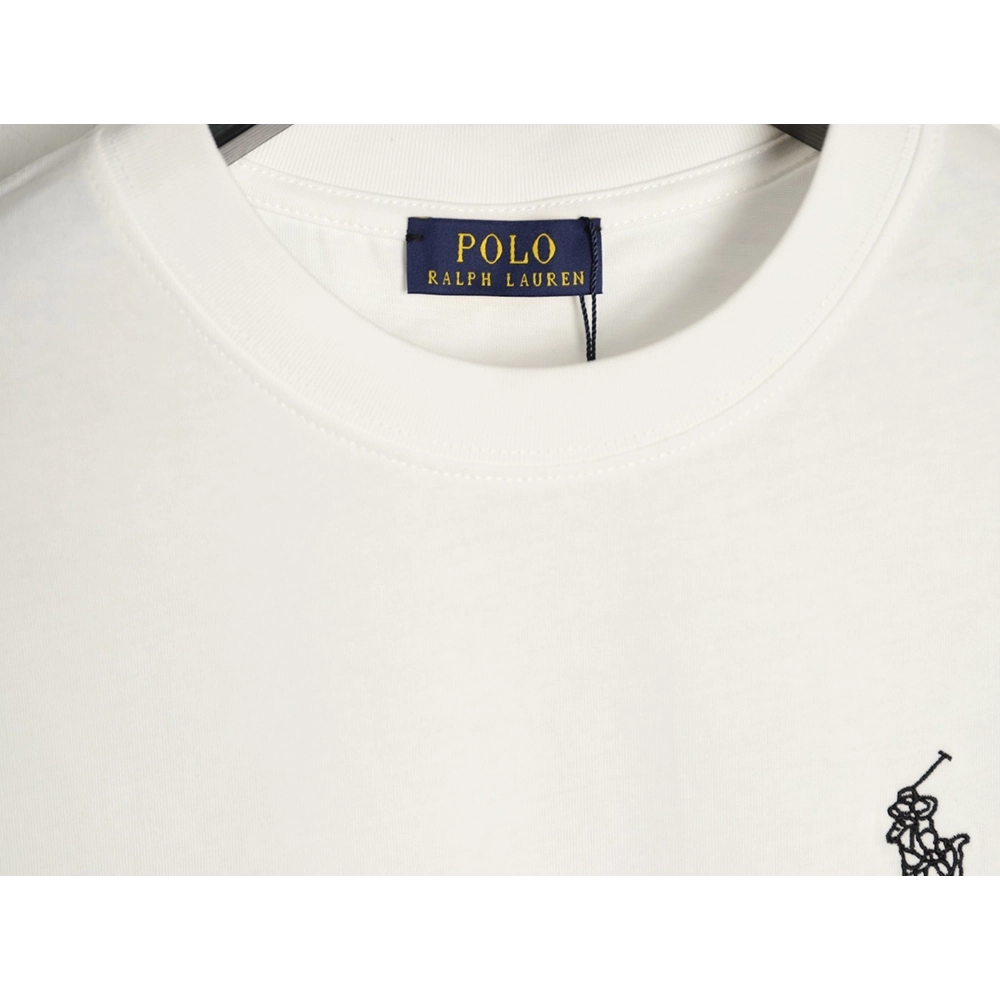 Ralph Lauren Equestrian Logo Embroidered Crew Neck Short Sleeve T-Shirt TSK1,Ralph Lauren
